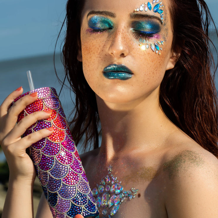 Mermaid Under The Sea Glitter Cup