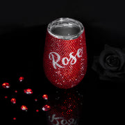 Personalized Bling Wine Tumbler