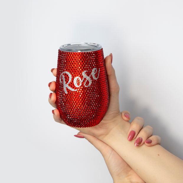 Personalized Bling Wine Tumbler