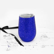 Bling Wine Tumbler, Bedazzled Stainless Steel Wine Glass