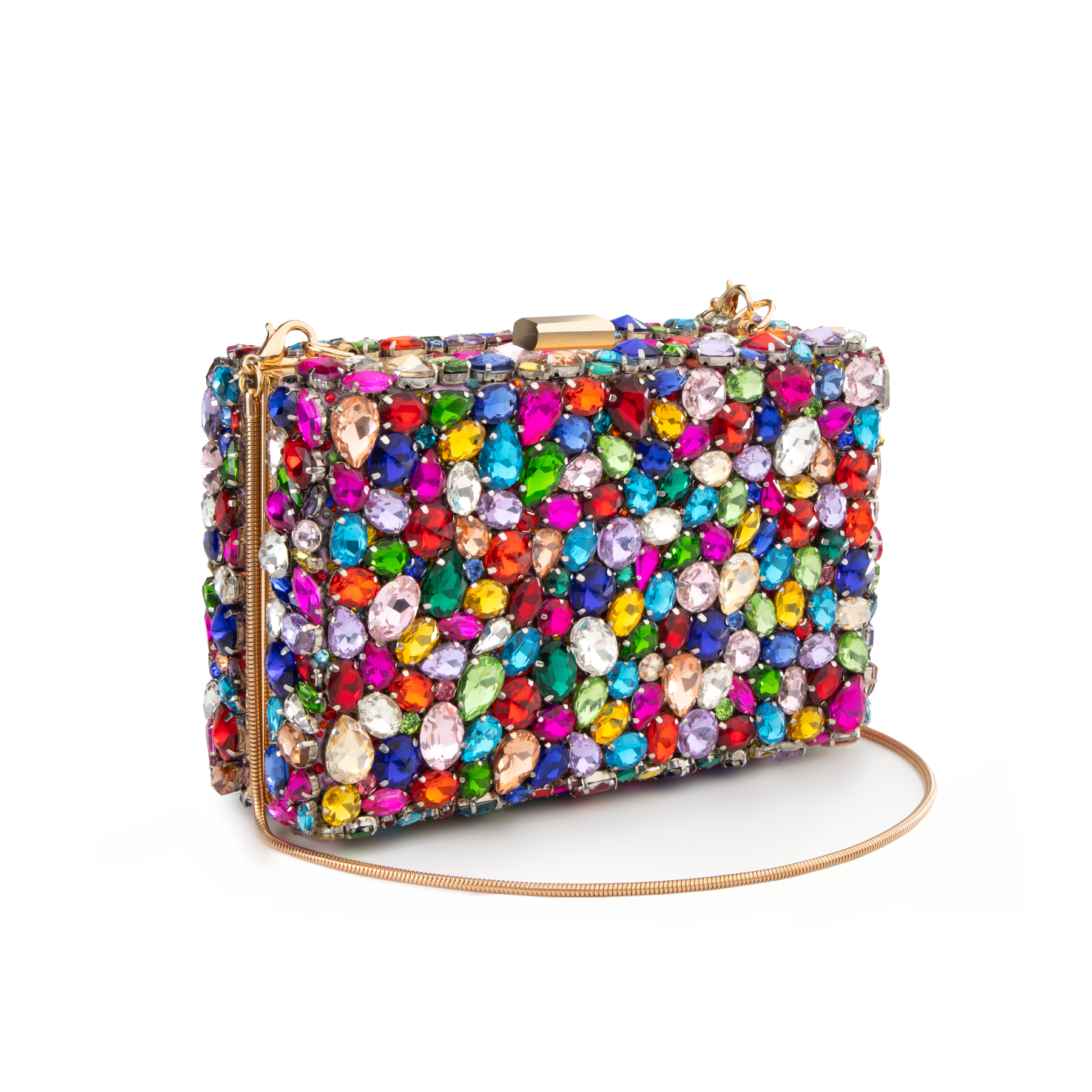 Classic Designer luxury gold crystal evening bag women evening clutch purse  bags