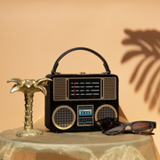Retro Radio Handbag Clutch