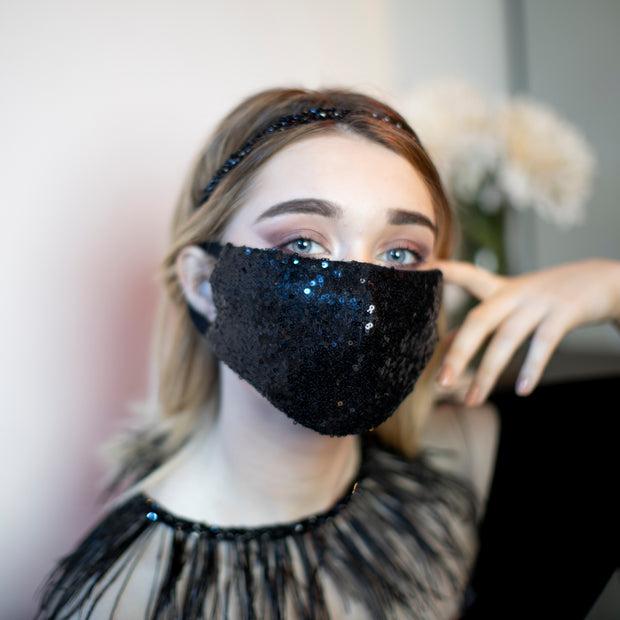 Sequin Designer Face Mask Fashion