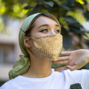 Gold Face Mask Swarovski Crystal Rhinestones Luxury