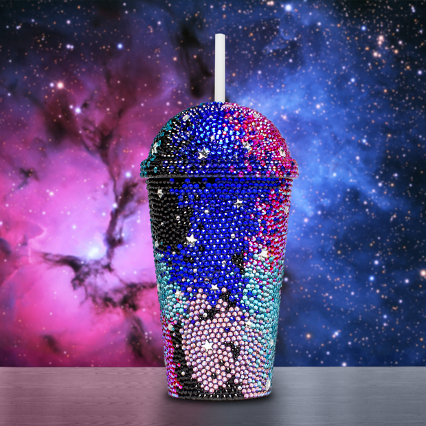 Galaxy Reusable Tumbler with Straw