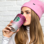 Ceramic Starbucks Cup - Ombre Pink
