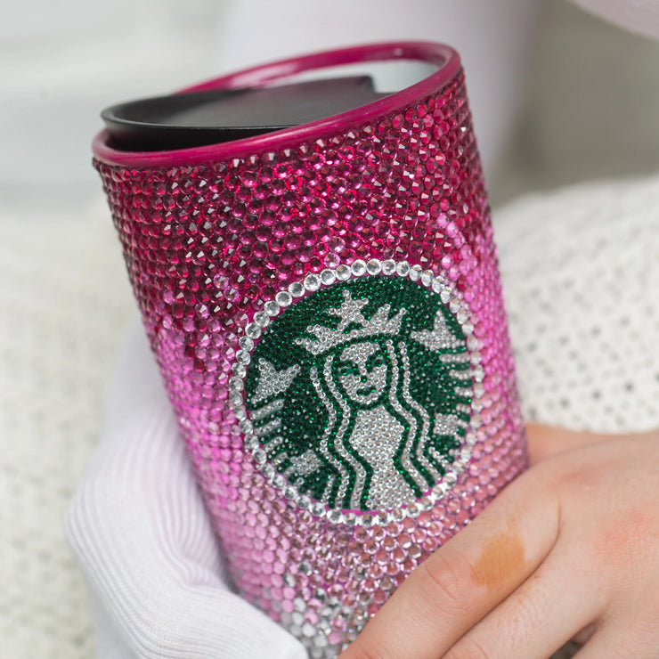 Ceramic Starbucks Cup - Ombre Pink
