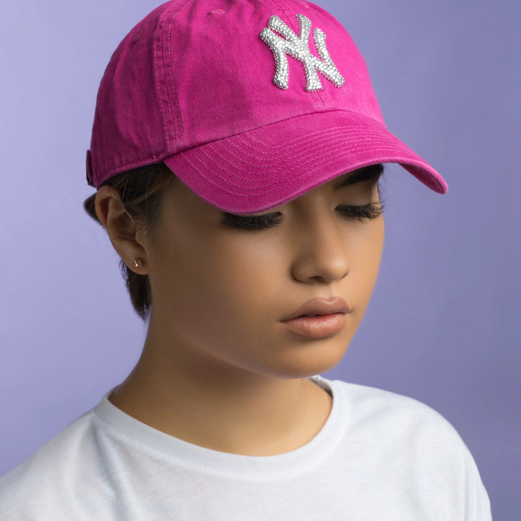 pink ny hat