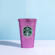 Pink Starbucks Cup - Flat Lid
