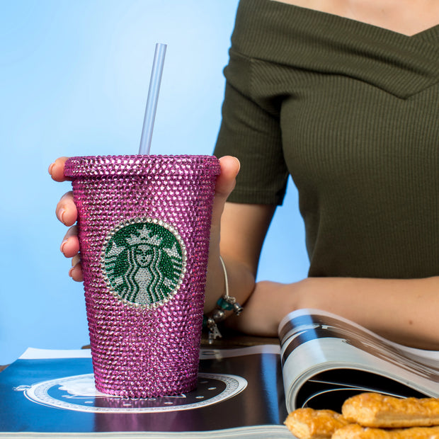 Pink Starbucks Cup - Flat Lid
