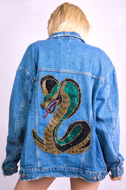 Personalized on Sale, Jean Jacket, Boho Jacket, Denim Jacket, Oversized Denim Jacket, Vintage Jacket